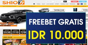 SHIO77 – FREEBET GRATIS TERBARU TANPA DEPOSIT RP 10.000