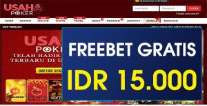 USAHAPOKER – FREEBET GRATIS TERBARU RP 15.000 TANPA DEPOSIT