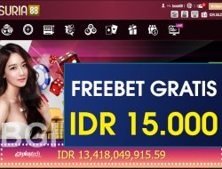 SURIA88 – FREEBET GRATIS TERBARU TANPA DEPOSIT RP 15.000