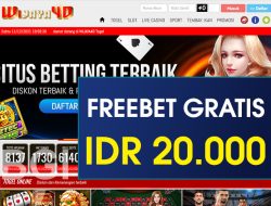 WIJAYA4D – FREEBET GRATIS TERBARU TANPA DEPOSIT RP 20.000