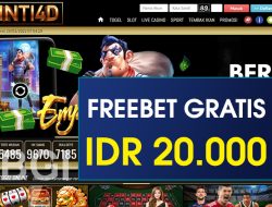 INTI4D – FREEBET GRATIS TERBARU TANPA DEPOSIT RP 20.000