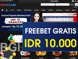 USAKLUB – FREEBET GRATIS TERBARU TANPA DEPOSIT RP 10.000