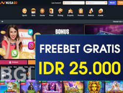 NUSAGG – FREEBET GRATIS TERBARU TANPA DEPOSIT RP 25.000