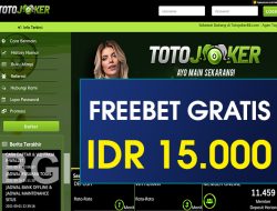 TOTOJOKER – FREEBET GRATIS TERBARU TANPA DEPOSIT RP 15.000