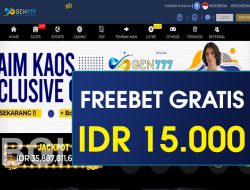 GEN777 – FREEBET GRATIS TERBARU TANPA DEPOSIT RP 15.000