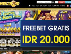 MEKAR4D – FREEBET GRATIS TERBARU TANPA DEPOSIT RP 20.000