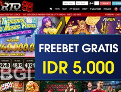 RTO88 – FREEBET GRATIS TERBARU TANPA DEPOSIT RP 5.000