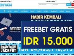 SEMANGAT88 – FREEBET GRATIS TERBARU TANPA DEPOSIT RP 15.000