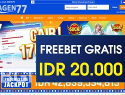 AGEN77 – FREEBET GRATIS TERBARU TANPA DEPOSIT RP 20.000