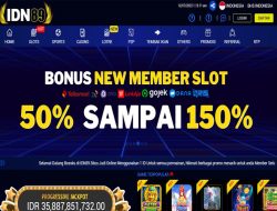 IDN89 – SPESIAL BONUS DEPOSIT 100% SLOT GAMES MEMBER BARU