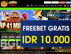 JACKPOT808 – FREEBET GRATIS TERBARU TANPA DEPOSIT RP 10.000