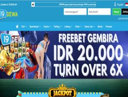 19DEWA – FREEBET GEMBIRA 20 RIBU