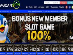 JAGOANSPIN – WELCOME BONUS SLOT 100% NEW MEMBER CLAIM LANGSUNG DIDEPAN