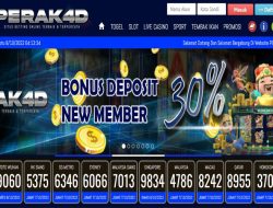 PERAK4D – BONUS DEPOSIT 30% SLOT GAMES MEMBER BARU CLAIM DIDEPAN