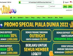 LODE777 – MEGA BONUS TIKET TARUHAN PIALA DUNIA 2022