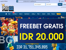 PSG102 – FREEBET GRATIS TERBARU TANPA DEPOSIT RP 20.000