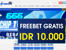 SURGASLOT666 – FREEBET GRATIS TERBARU TANPA DEPOSIT RP 10.000