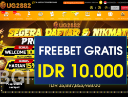 UG2882 – FREEBET GRATIS TERBARU TANPA DEPOSIT RP 10.000