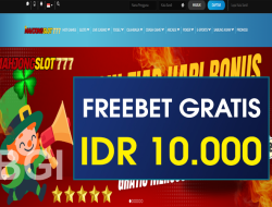 MAHJONGSLOT777 – FREEBET GRATIS TERBARU TANPA DEPOSIT RP 10.000
